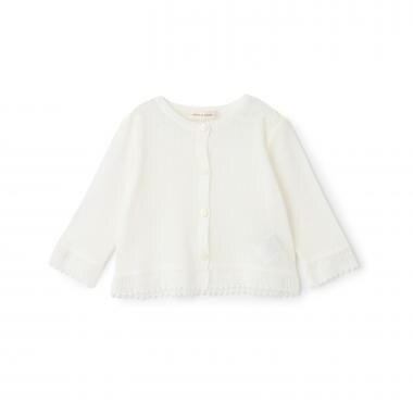 ニット透かし編みカーディガン