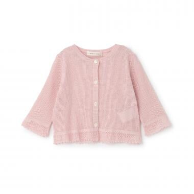 ニット透かし編みカーディガン