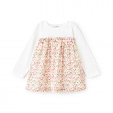 花柄長袖チュニック