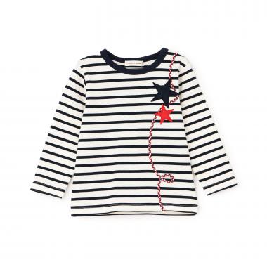 ボーダースター長袖Ｔシャツ