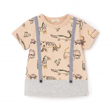 color animal半袖Tシャツ