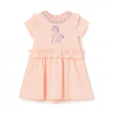 ユニコーンリバティアップリケワンピース