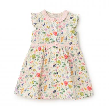 ボタニカルフラワーワンピース