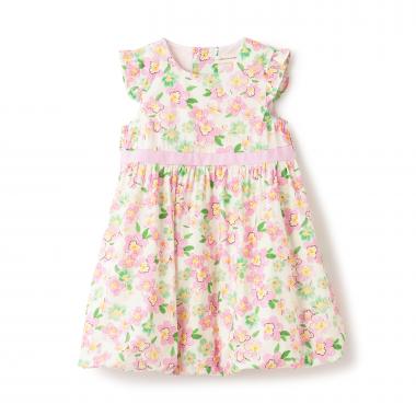 小花柄バルーンワンピース