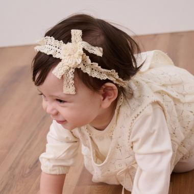 ☆BASICレースカチューシャ【オーガニック】【日本製】