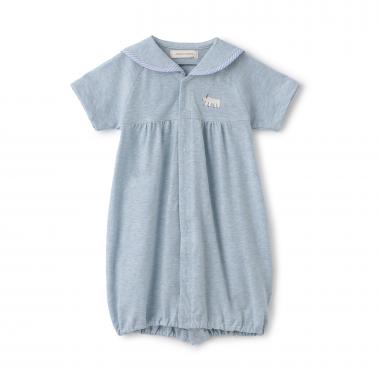 オーガニックセーラー半袖2WAYオール