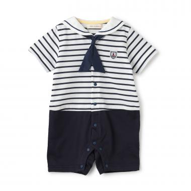 セーラー半袖ショートオール