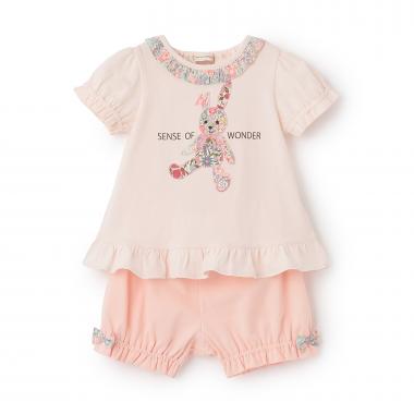 リバティウサクマアップリケベビースーツ