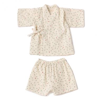 オーガニックコットン ダブルガーゼ甚平スーツ【日本製】