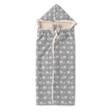 裏ボア オーガニックコットン ジャカード4WAYおくるみ【日本製】