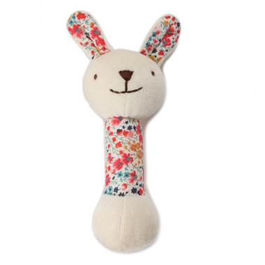 オーガニックコットン リバティプリントスティックラトル【日本製】