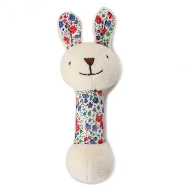 オーガニックコットン リバティプリントスティックラトル【日本製】