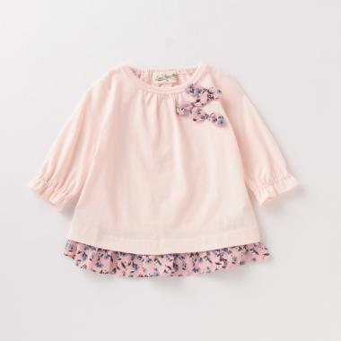 7分丈袖リボンTEE