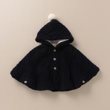 裏フリース ケーブルマント