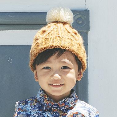 モヘア風ニット帽