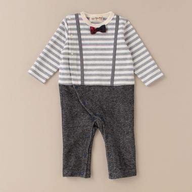 サスペンダーカバーオール