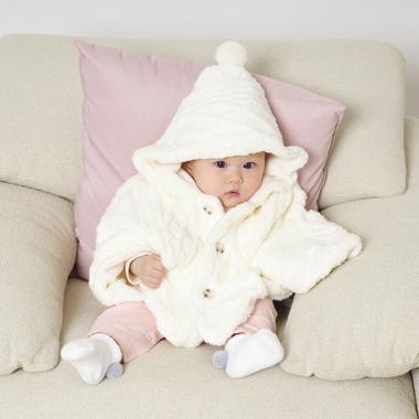 もこもこケーブルマント