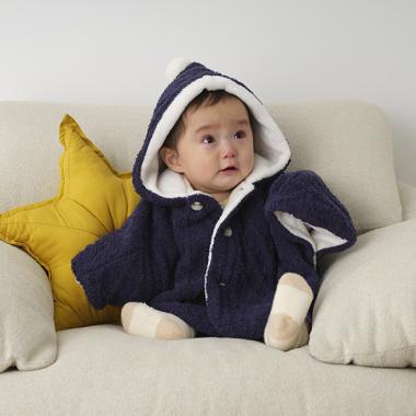 もこもこケーブルマント