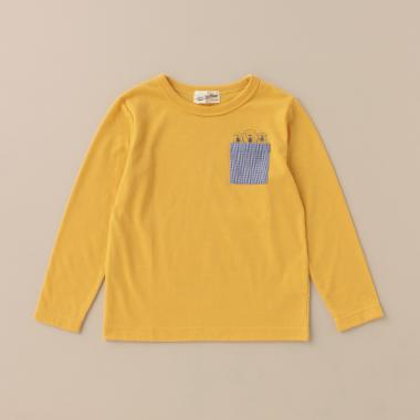 ３びきポケット長袖Ｔシャツ