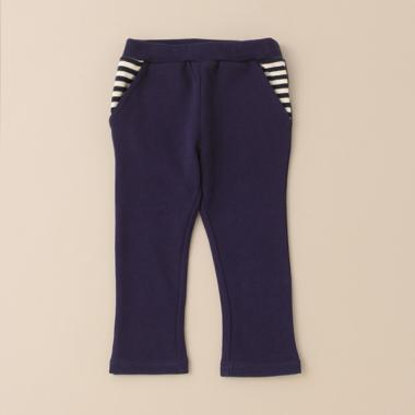 ボーダー星ポケット裏毛パンツ