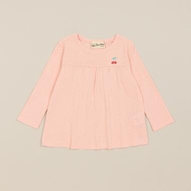 cherry刺しゅう長袖Tシャツ