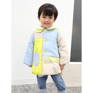 裏ボア レモンタフタ中綿コート