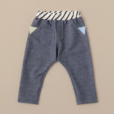 ねこ耳ニットデニムフル丈パンツ