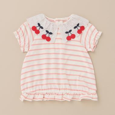 さくらんぼ衿Tシャツ