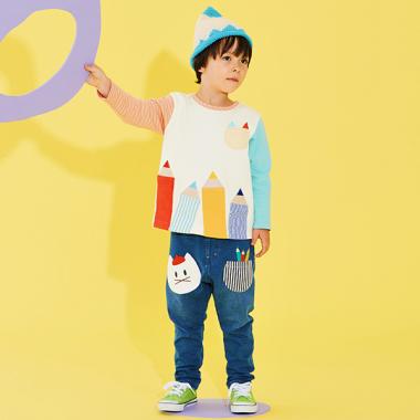 ねこデニムニット