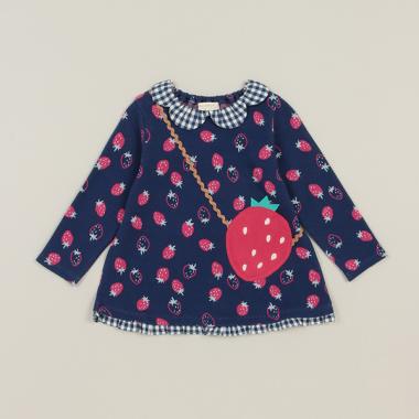 いちごジャカードチュニック