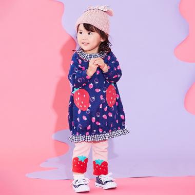 いちごジャカードワンピース