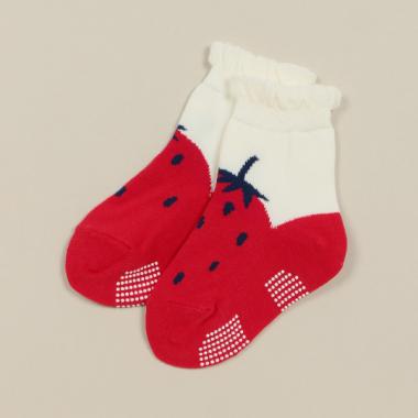 イチゴクルーソックス【日本製】