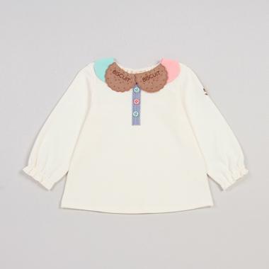 ビスケット衿ブラウス