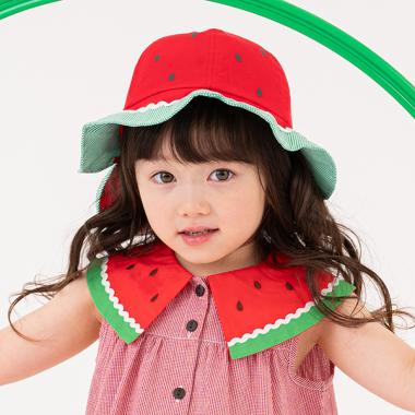 日よけスイカハット