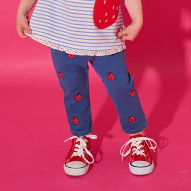 いちごニットデニムパンツ