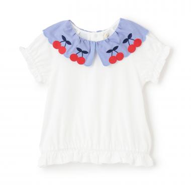 さくらんぼ衿Tシャツ