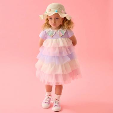 アイス衿チュールワンピース