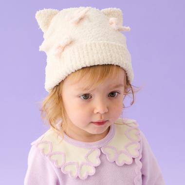 ネコ耳リボン帽子