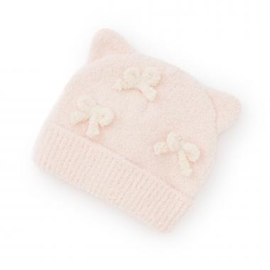 ネコ耳リボン帽子