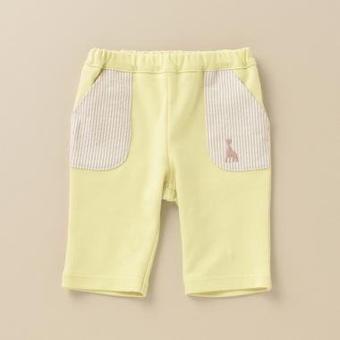 ストライプポケット7分丈パンツ【日本製】