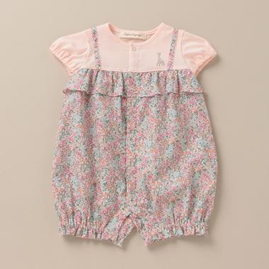 フラワーフリルショートオール【日本製】