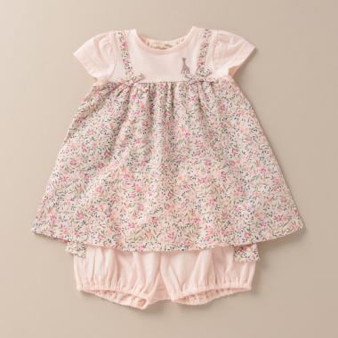 小花柄ワンピーススーツ【日本製】