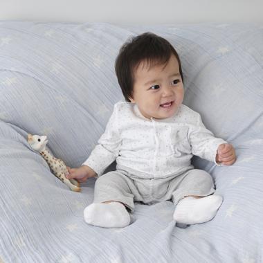 スターダストスムース切替カバーオール【日本製】