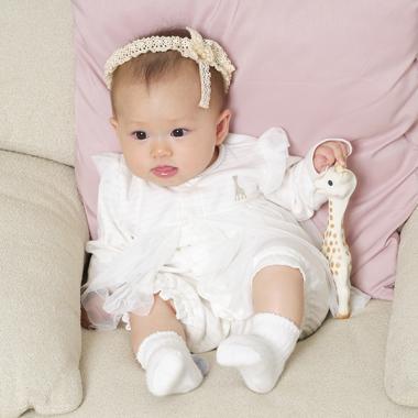 スムースラメ長袖ロンパース