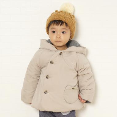 パウダー起毛中綿コート【日本製】