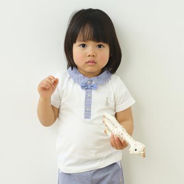 蝶ネクタイ付き半袖Tシャツ【日本製】