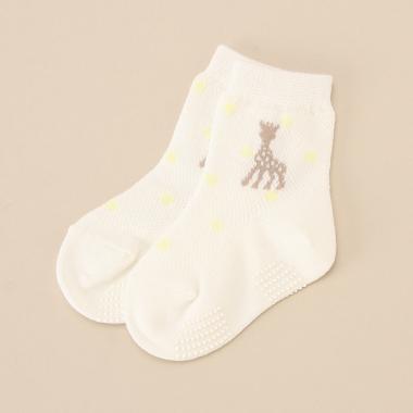 透かしドットクルーソックス【日本製】