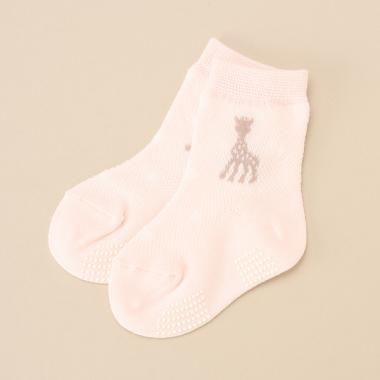 透かしドットクルーソックス【日本製】