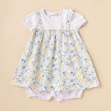 ボタニカルフラワーワンピーススーツ【日本製】