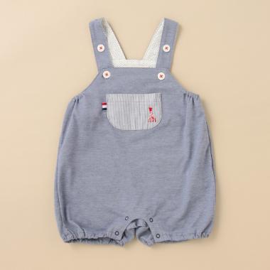 シャンブレー天竺サロペット【日本製】